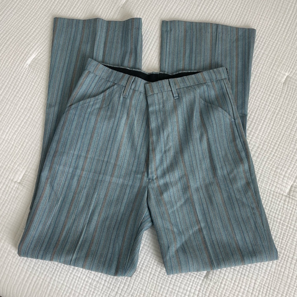 Vintage flared stripe pants